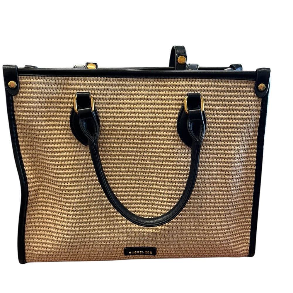 Rachel Zoe Tan and Black Tote Bag